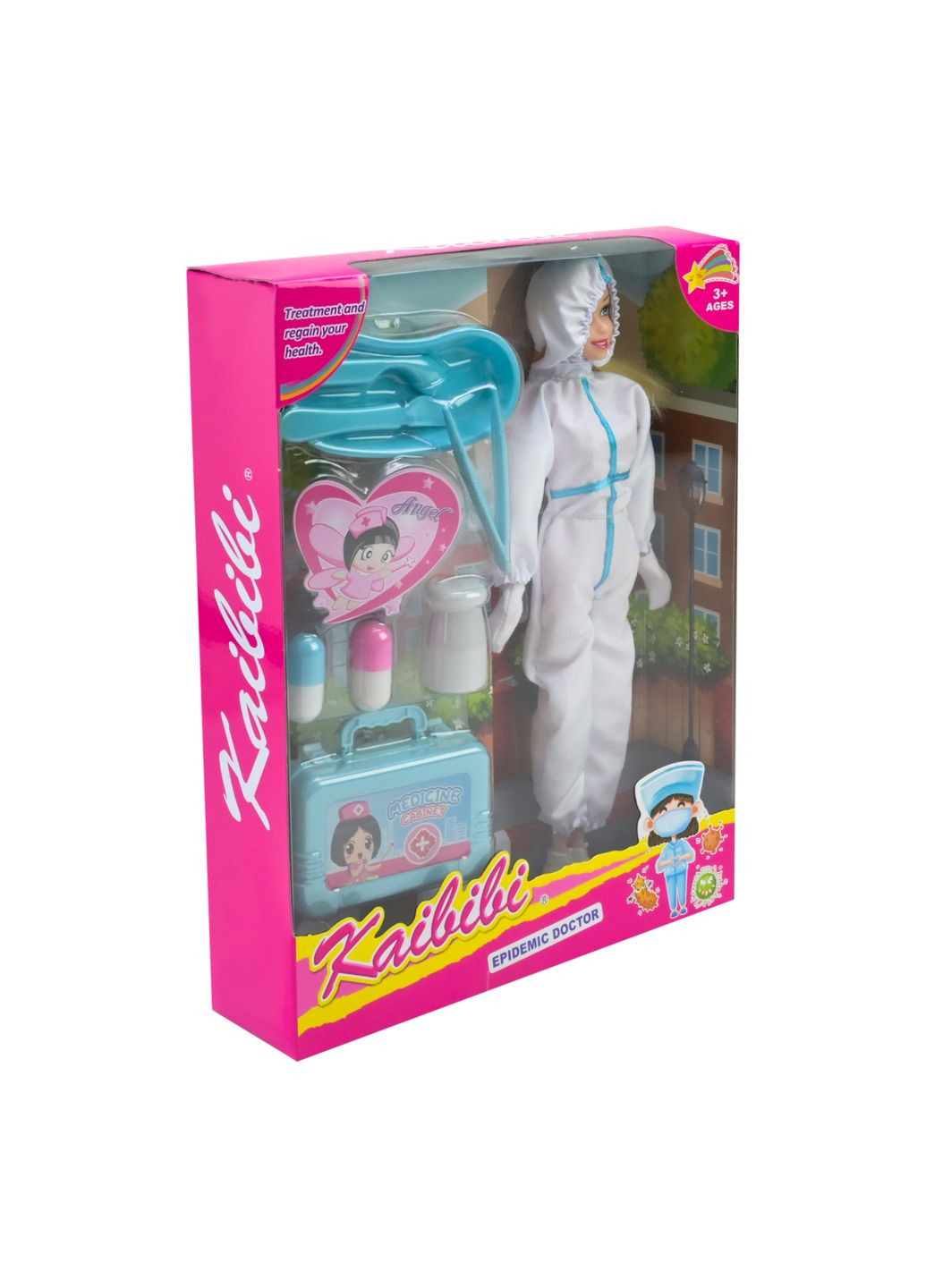 Лялька в образі доктора з набором аксесуарів - медична іграшка для дітей - No Brand BLD320 (371814086)