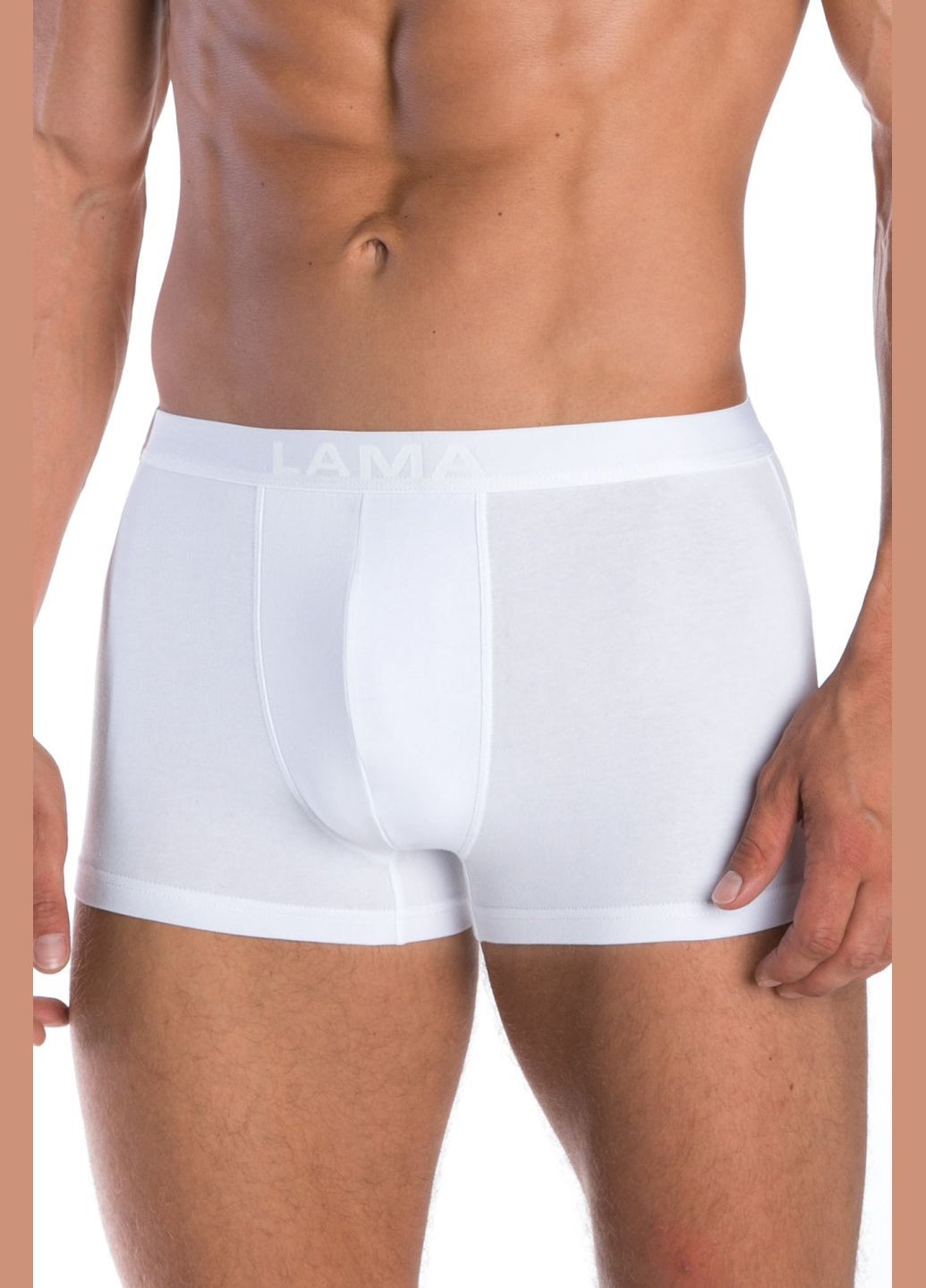 Мужские трусы шорты из хлопка Lama 4001SZG-01 white (296632606)