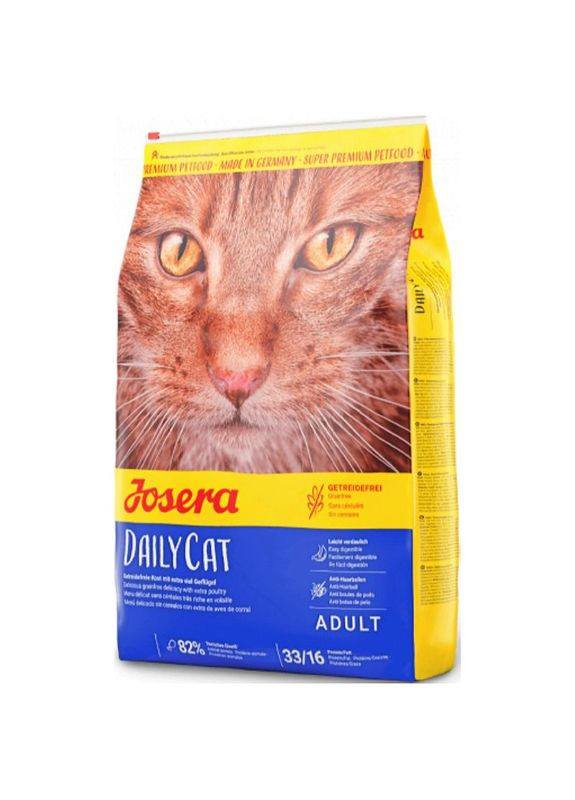 DailyCat Сухий корм для котів з чутливим травленням, 10 кг Josera (280901191)