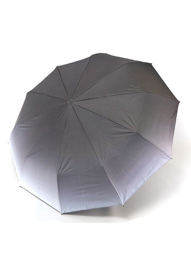 Сіра парасолька жіноча автомат №m634 на 10 подвійних спиць сірий Bellissimo велика система антивітер (303137525)