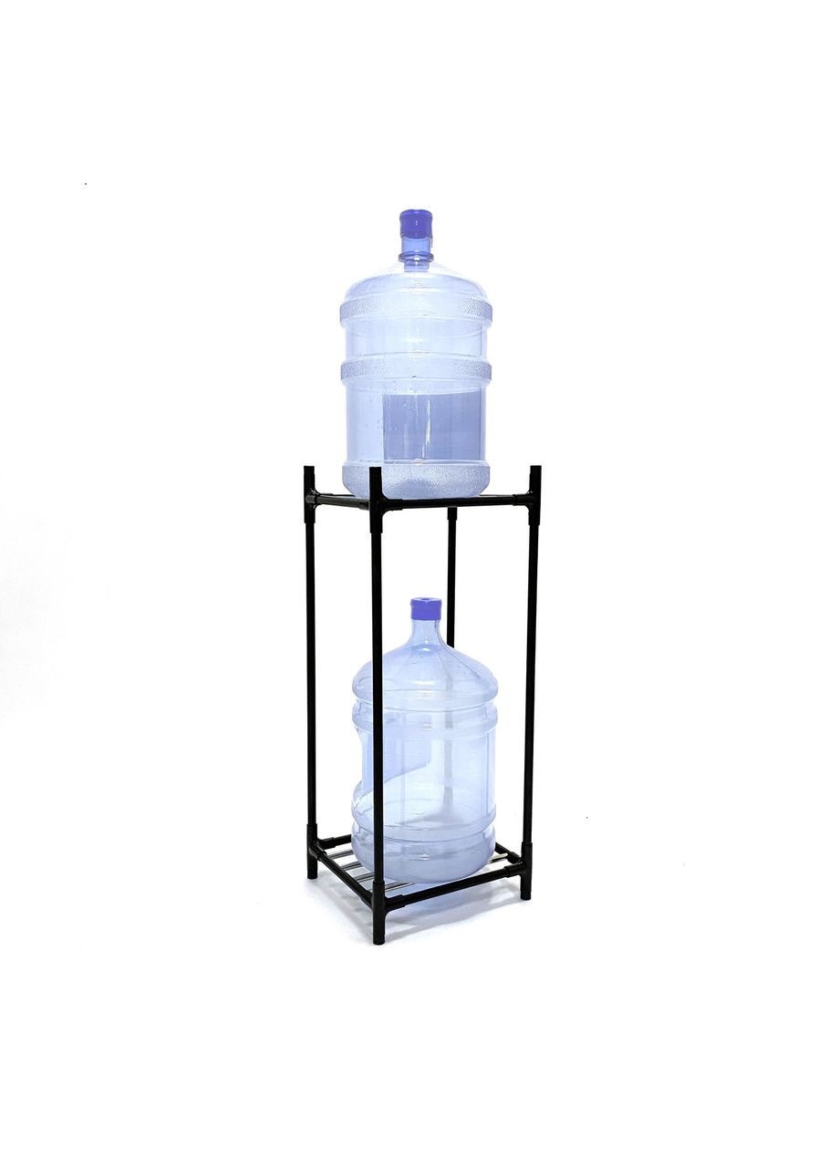 Двухуровневая подставка под бутыли 19 л Tandem Plus, металлическая, черная, на 2 бутыли Metaplant (306712452)