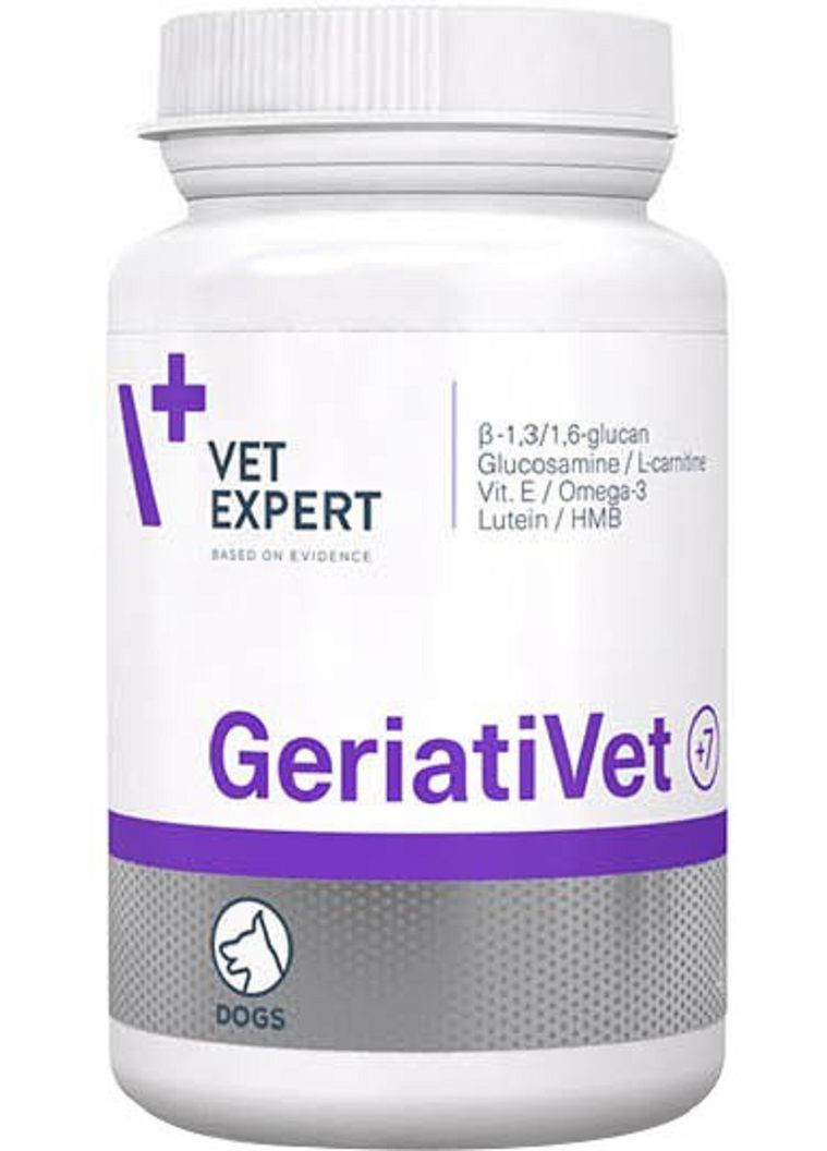 Комплекс витаминов и минералов для собак зрелого возраста GeriatiVet Dog 45 таблеток (5907752658419) VetExpert (279563554)