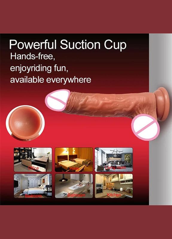 Дилдо на присоску реалістичний фалоїмітатор секс-іграшки телескопічний вібратор для жінок No Brand MJ Telescopic (A) (305576902)