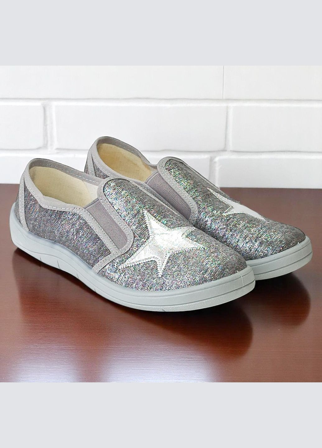 Ортопедичні сліпони для дівчаток текстильні тапочки капчики еспадрільї Waldi (342716026)