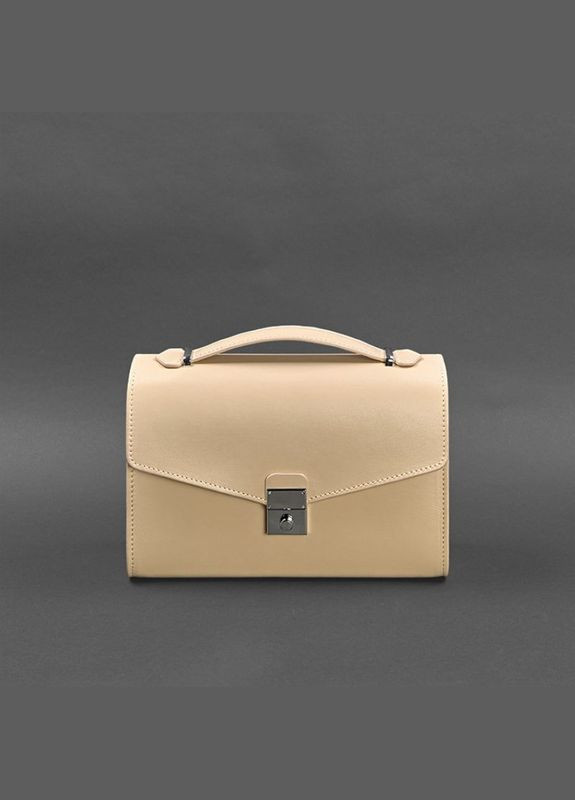 Сумка жіноча шкіряна через плече кроссбоді Lola світло-Біжова BlankNote (302008235)