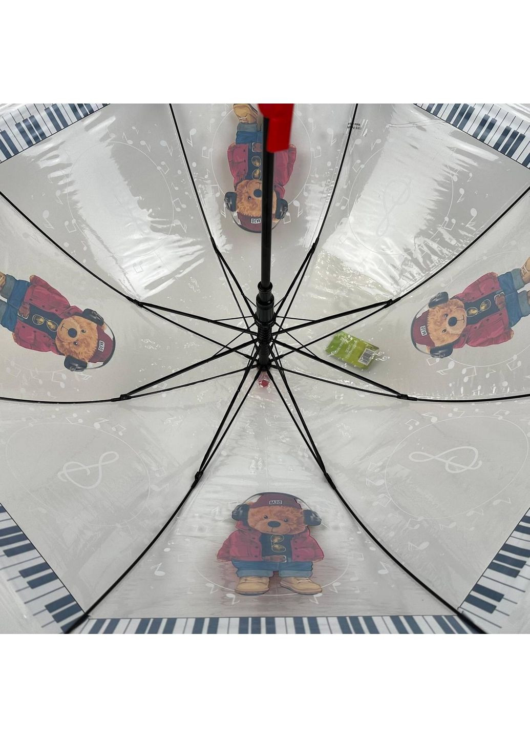 Прозора дитяча парасолька тростина напівавтомат Rain (279316272)