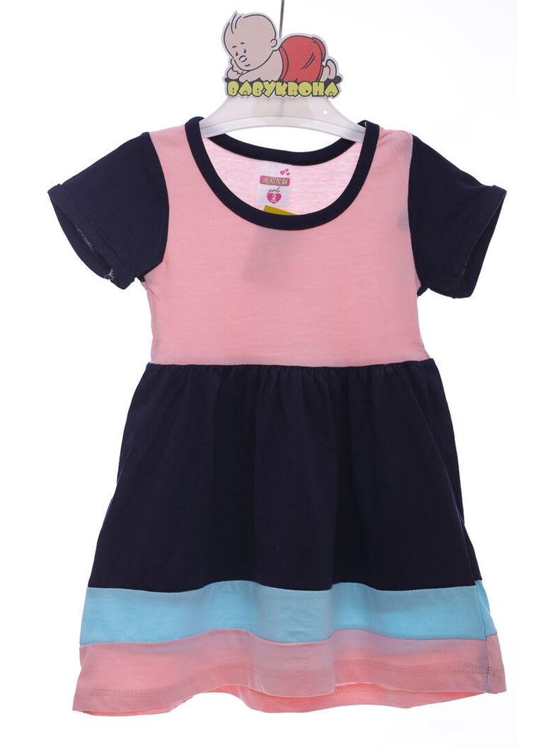 Синее платье летнее трикотажное summer синий 110 см (38427) BABYKROHA (323469527)