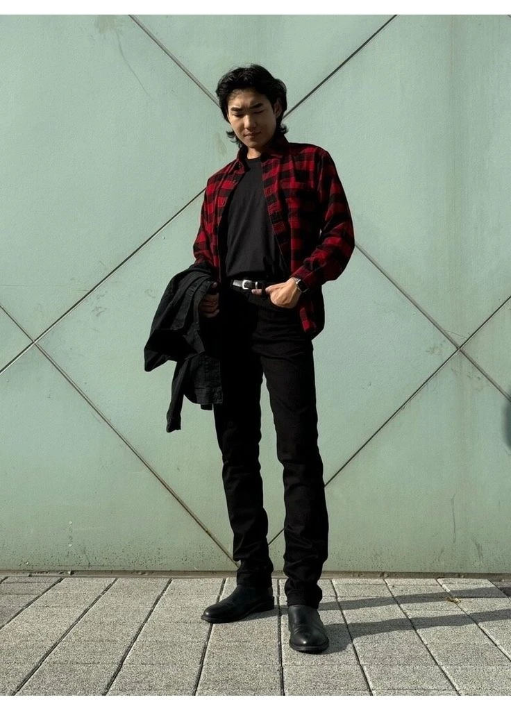 Черные демисезонные джинсы Uniqlo