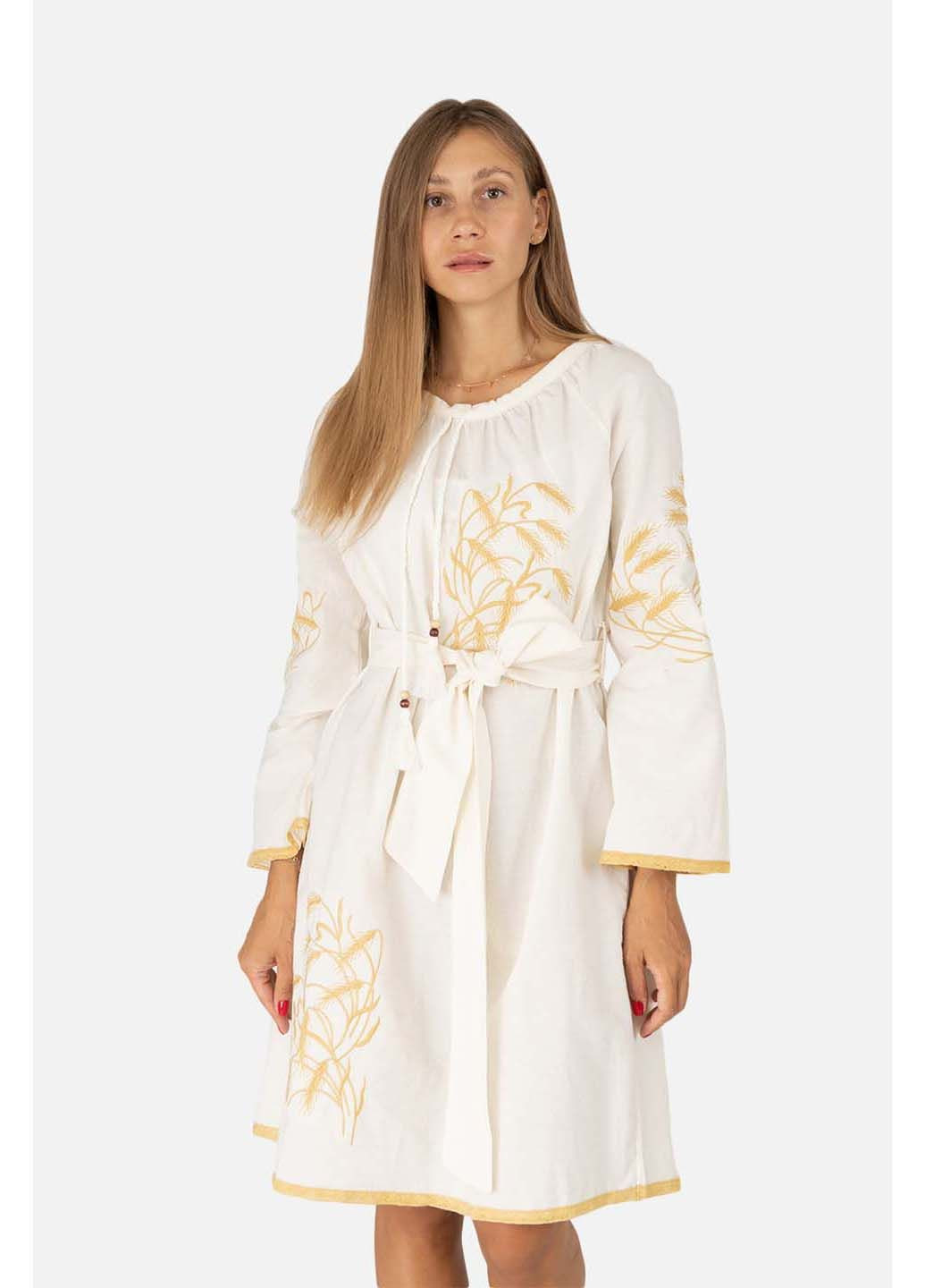 Молочное платье ES-Q