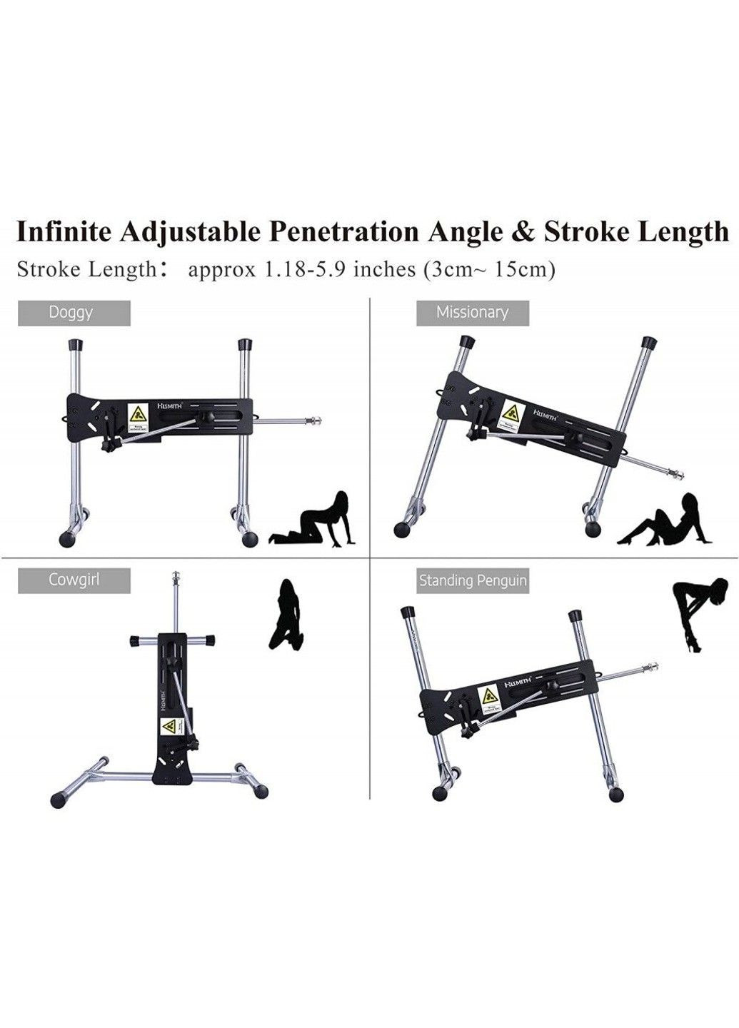 Секс-машина AK-01 Sex Machine з фалоімітатором Hismith (316231782)