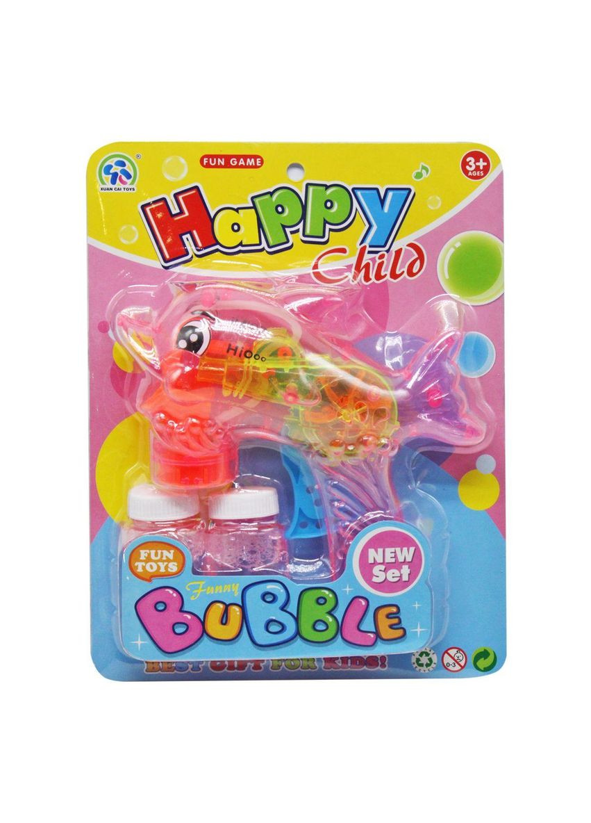 Пистолет для мыльных пузырей "Дельфин" XUAN CAI TOYS (3333B) No Brand (362423552)