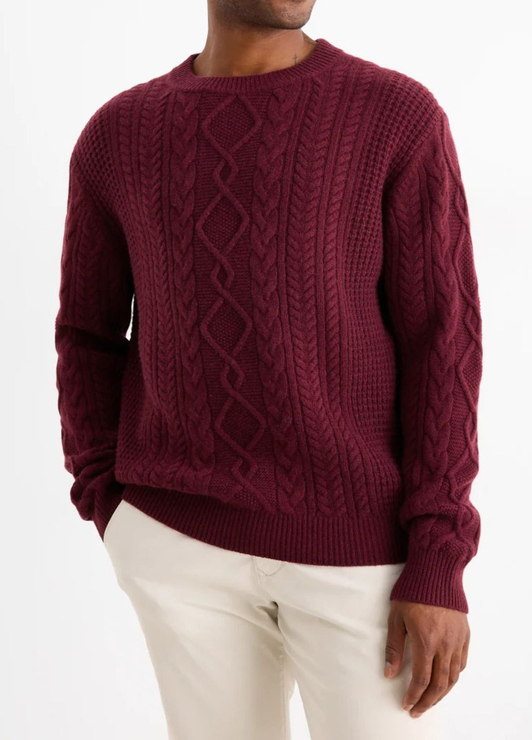 Бордовый демисезонный свитер C&A