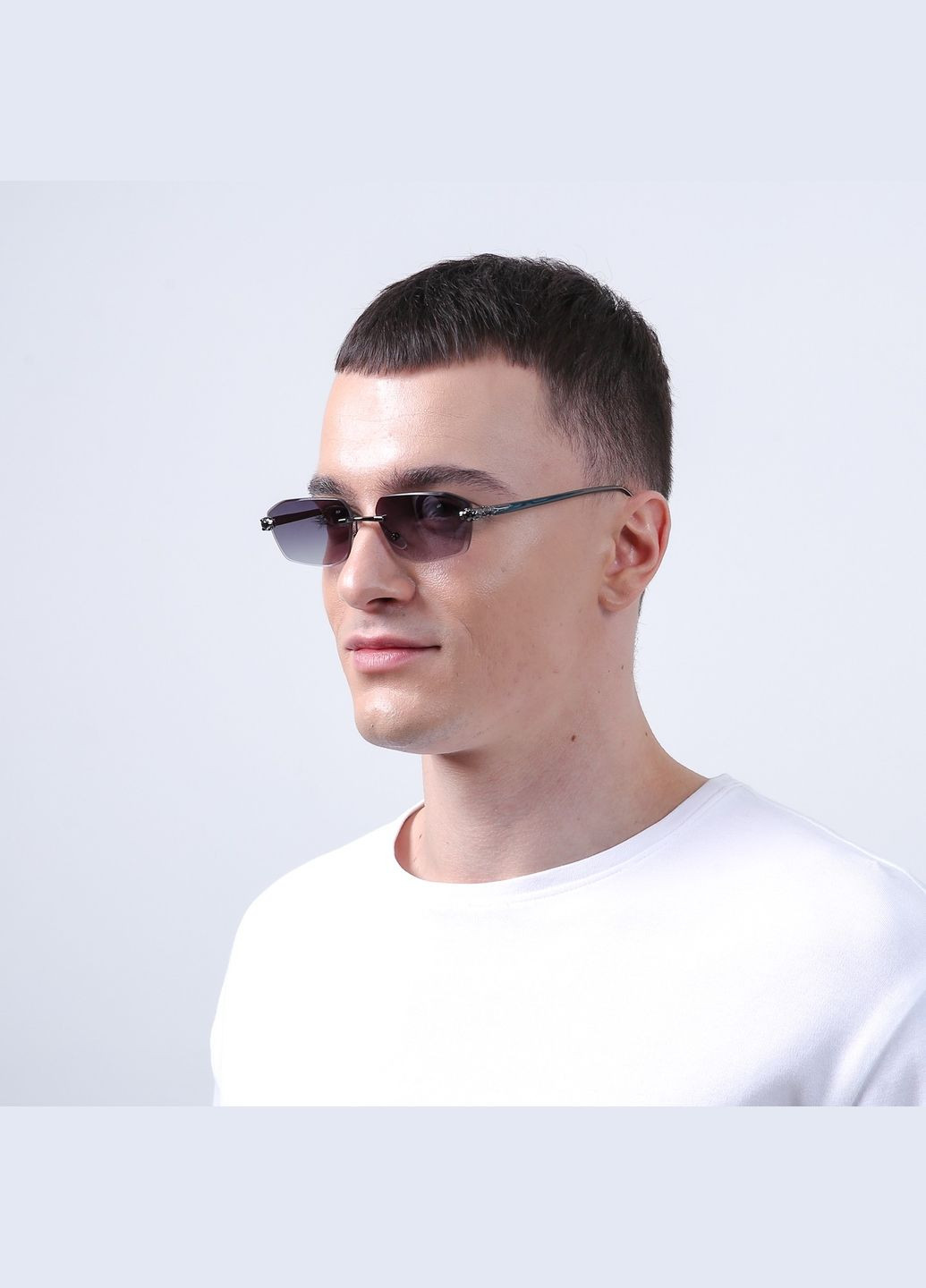 Солнцезащитные очки Прямоугольные мужские 723-849 LuckyLOOK 723-849М (322855472)