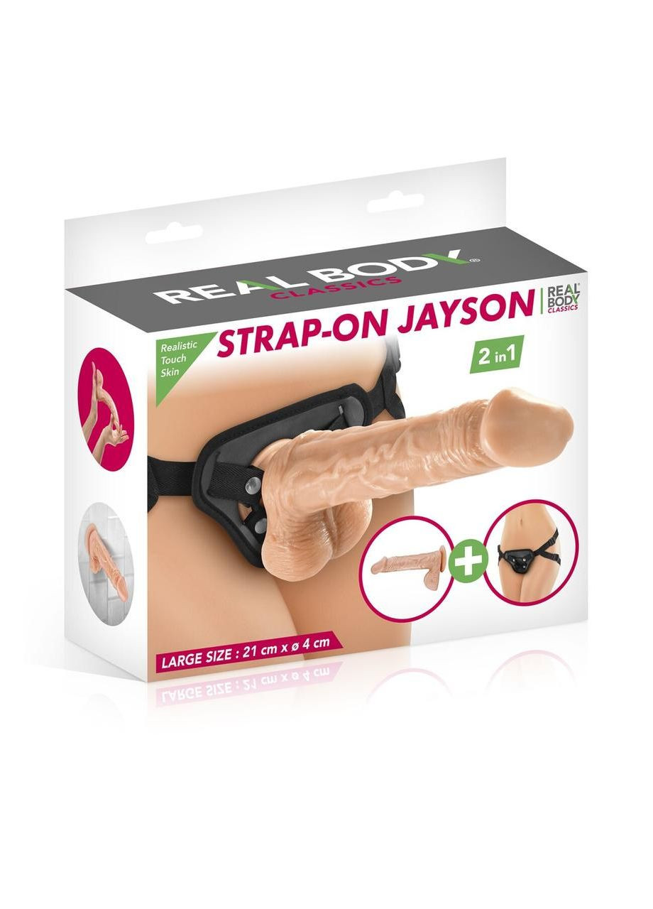 Страпон Real Body - Jayson 21 см No Brand (303891237)