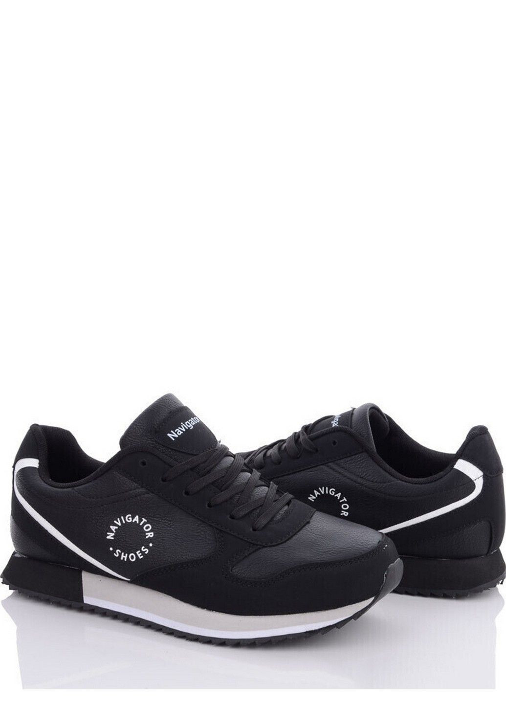 Чорно-білі всесезон кросівки ap1081-4 Navigator