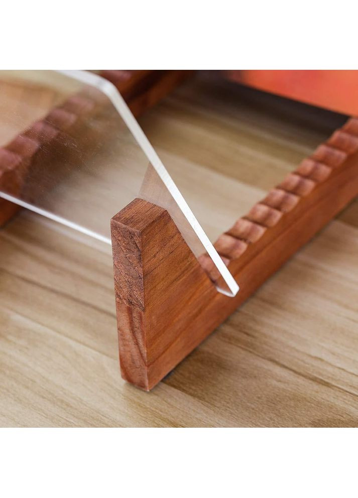 Держатель органайзер подставка для виниловых пластинок и книг 34х9 Dark wood SP-100-11 No Brand (366304127)