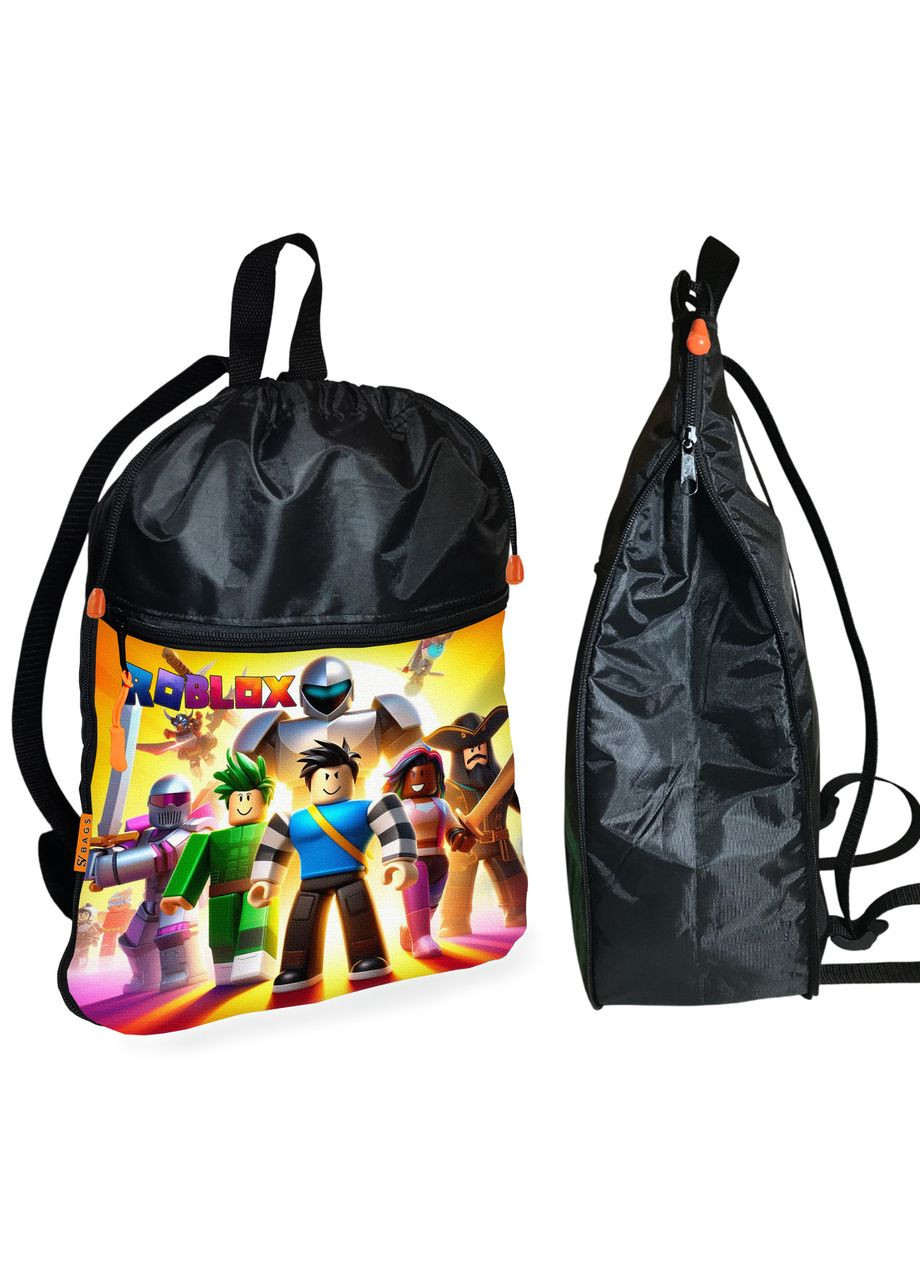 Рюкзак-мішок для взуття, спортивної форми Роблокс « » дитяча сумка для змінки з розширювачем Roblox (324833996)