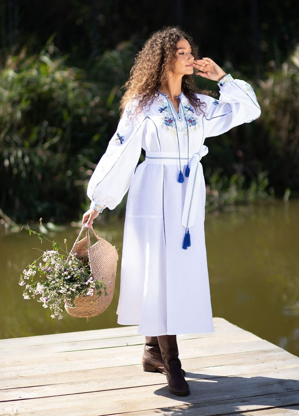 Білий сукня жіноча Едельвіка