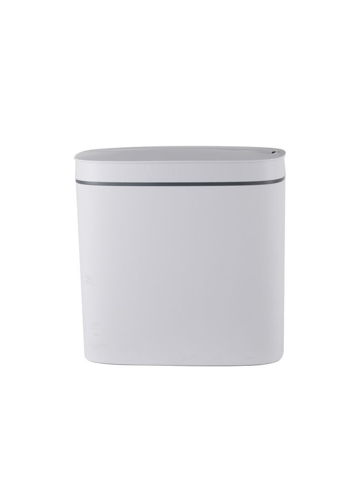 Відро для сміття сенсорне овальне Flat-TC0109 White 9 л колір білий (MI7074) Mixxus (341331700)