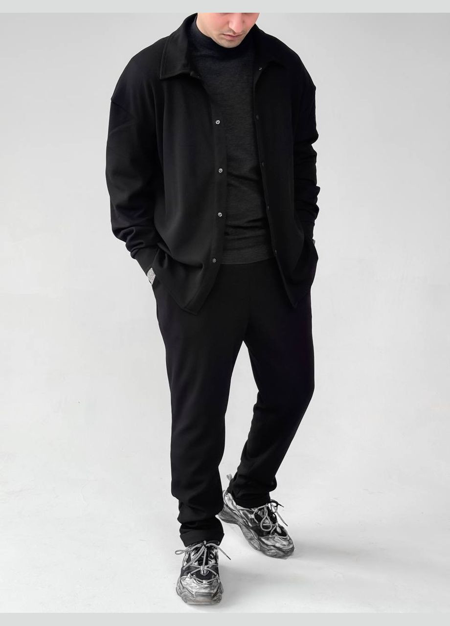 Черный демисезонный костюм черный No Brand