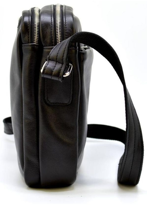 Сумка планшет через плечо мужская из натуральной кожи средняя Черный 36820 TARWA (353690167)