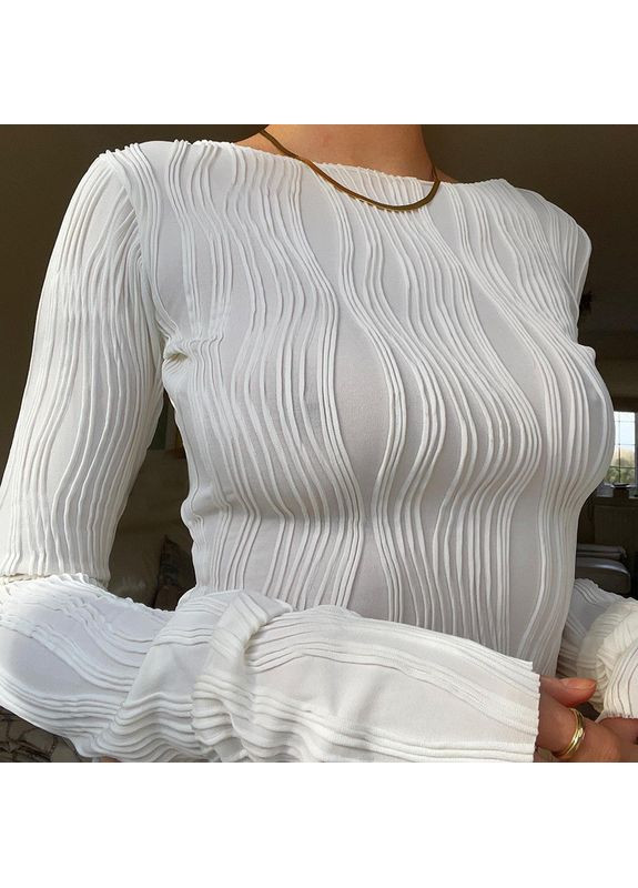 Біла жіноча кофтинка кофточка водолазка блузка (арт.10021) No Brand