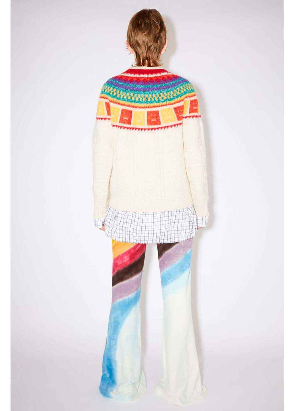 Белый демисезонный свитер Acne Studios