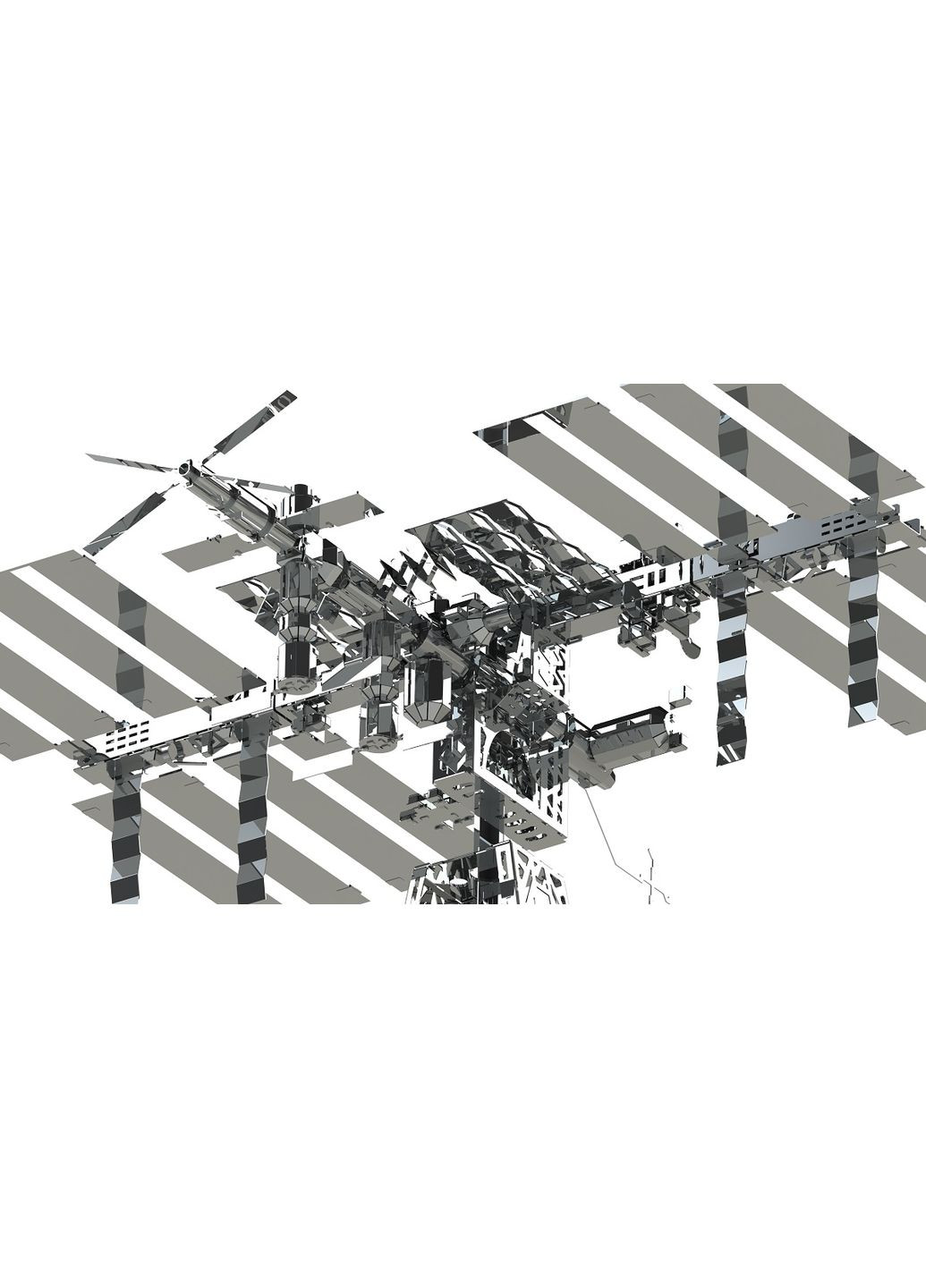Колекційна модельконструктор Astronaut's Lodge MT017 механічна космічна станція МКС MT017 Metal Time (293247351)