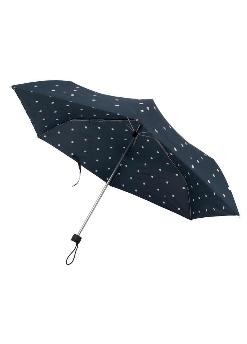 Чёрный зонт женский l553041246 superslim-2 polka dot (горох) Fulton (303401128)