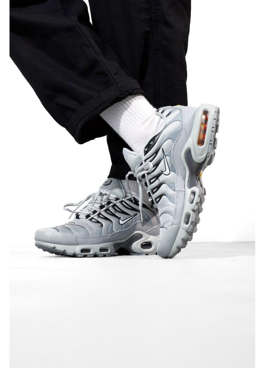 КРОСІВКИ ЖІНОЧІ NIKE AIR MAX TN PLUS BLACK GRAY НАЙК АІР МАКС ТН ПЛЮС No Brand чорні демісезони (369393966)