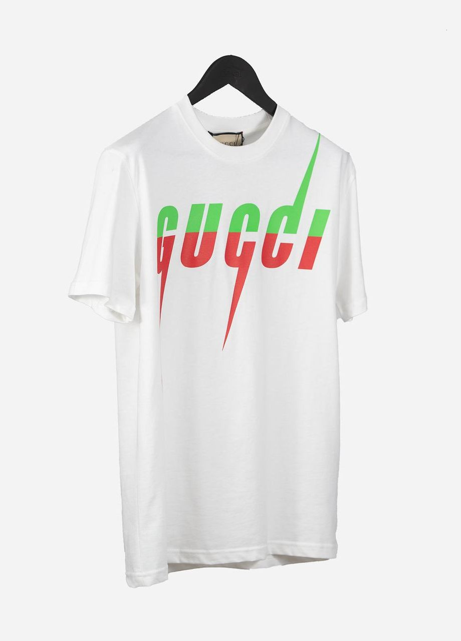 Белая футболка f0012 Gucci -shi-9794