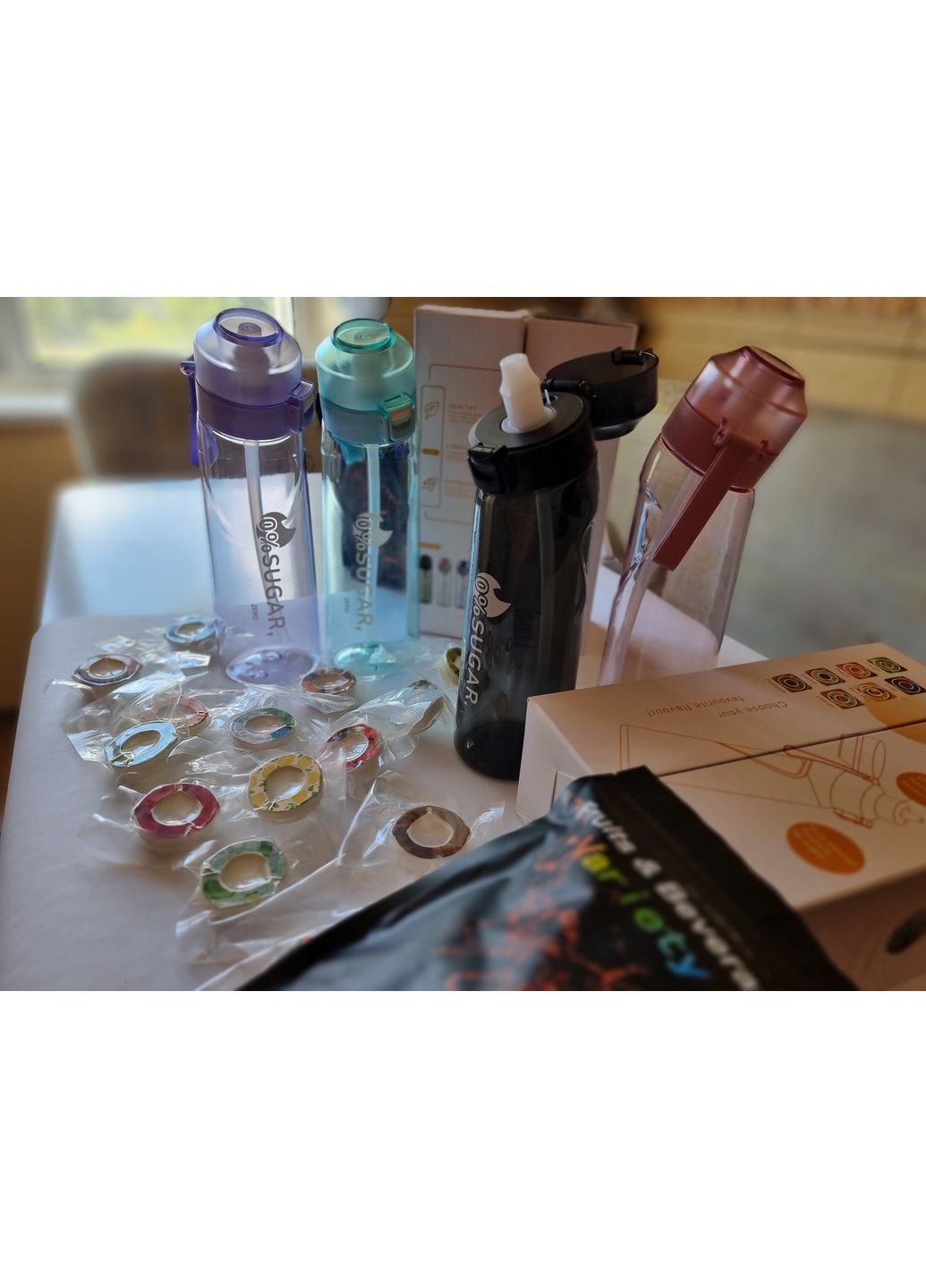 Спортивна ароматична пляшка аналог Бутилка Air Up Bottle + 5 картриджів - капсул ароматів No Brand (366668625)