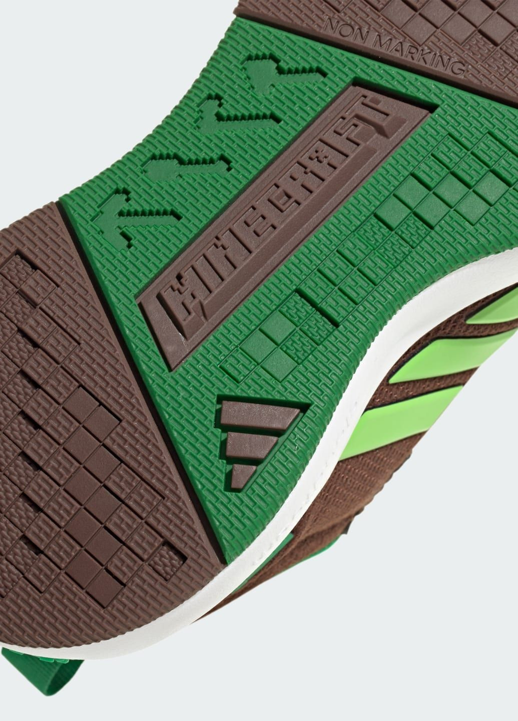 Коричневые всесезонные кроссовки minecraft pro children adidas