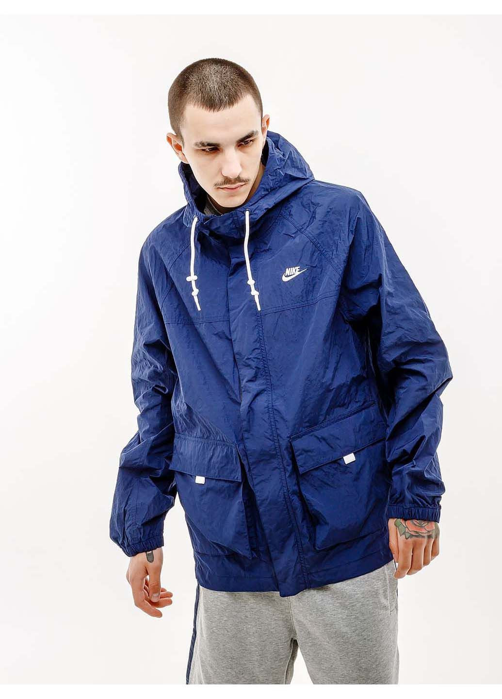 Синя демісезонна куртка чоловіча Nike
