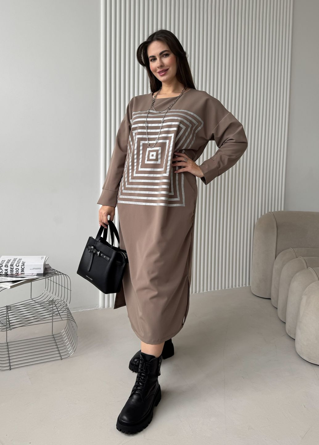 Сукня-туніка максі довжини No Brand (318096785)