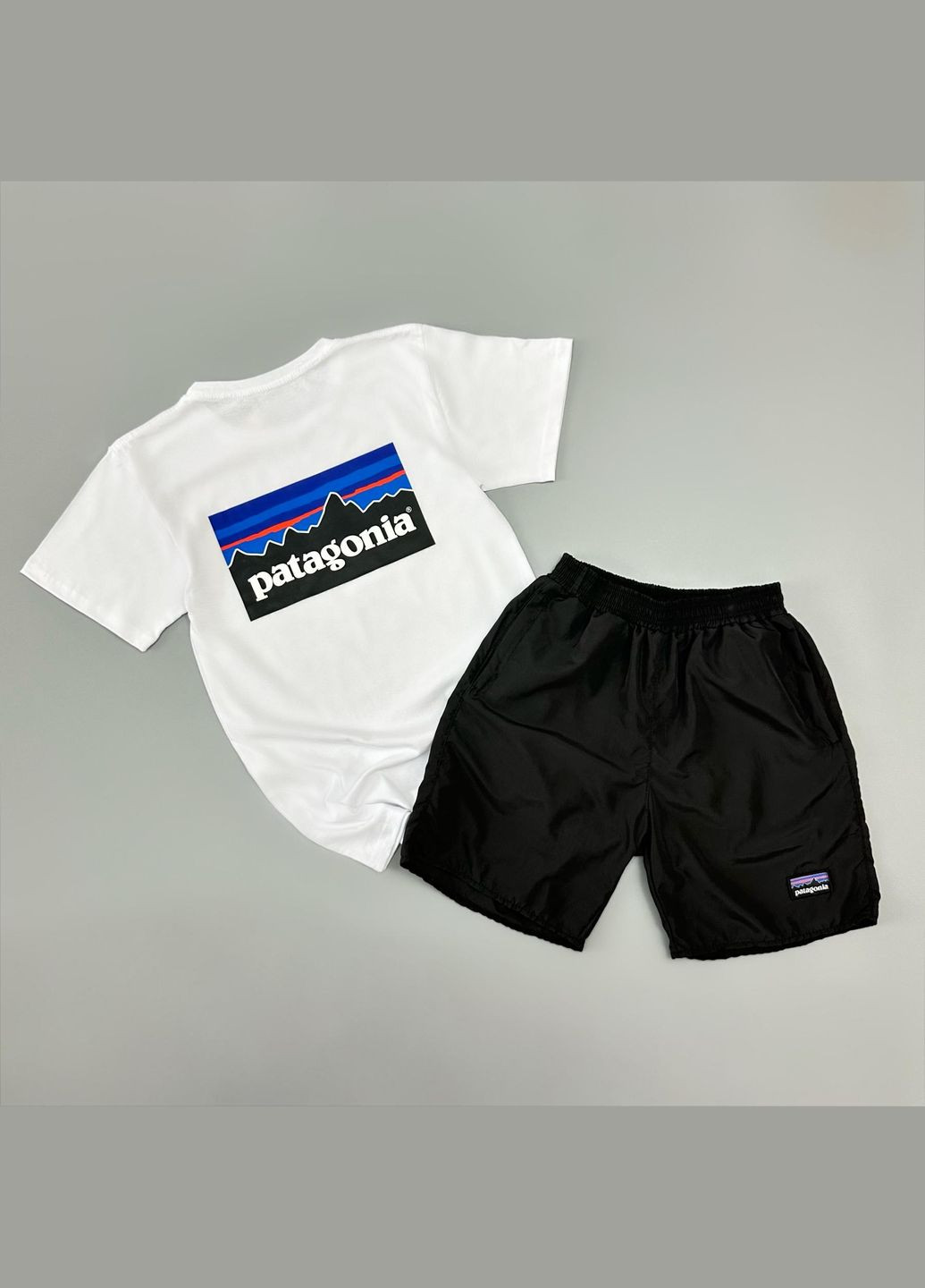 Чоловічий літній костюм Patagonia чорно-білий No Brand (340271514)