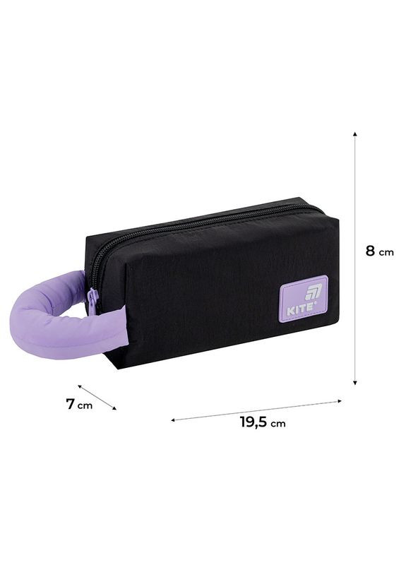 Пенал " " /K25-2703-4/ 2703-4 чорно-фіолетовий (1/50) Kite (367761687)