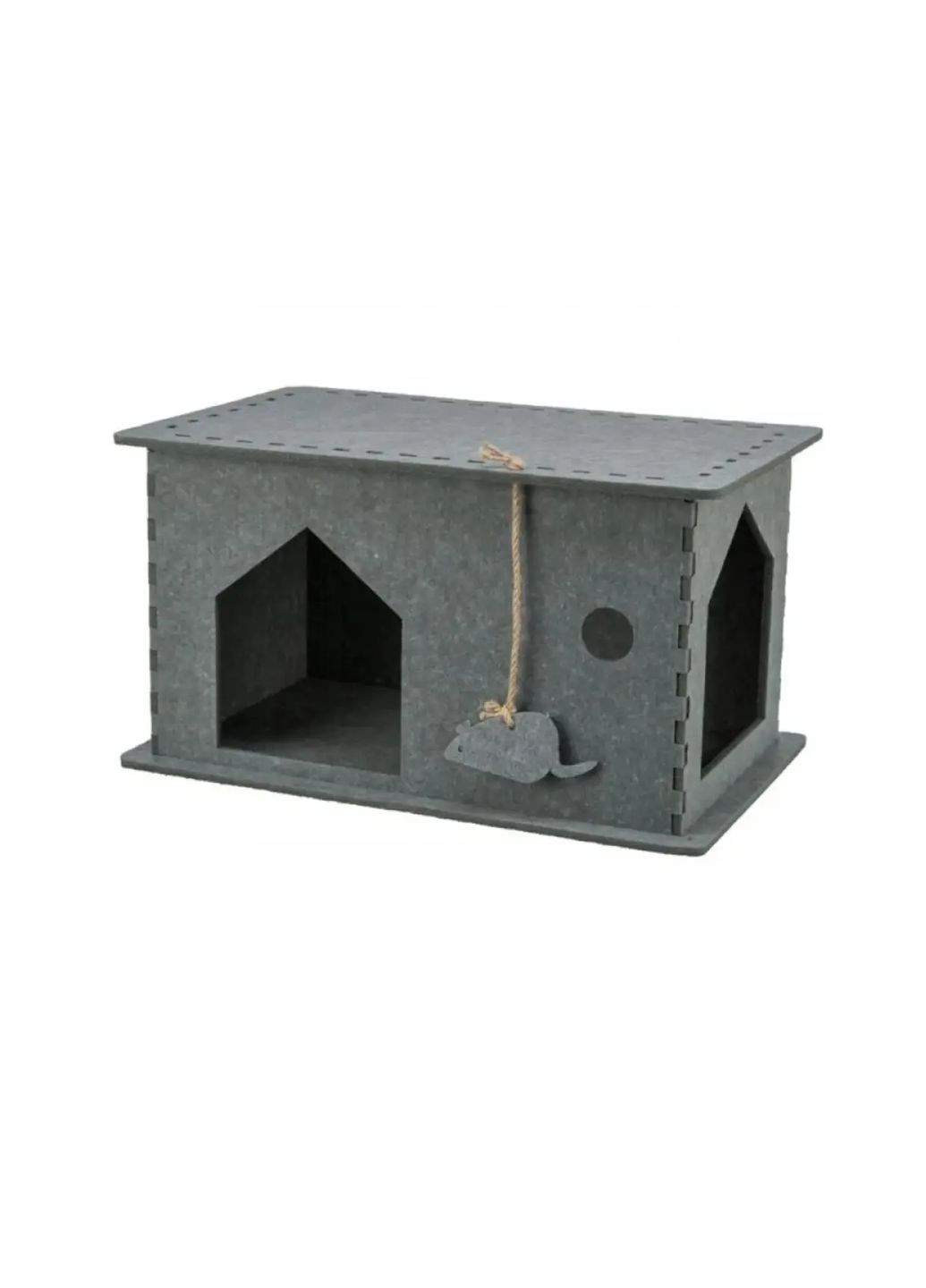 Домик для кота Lene из фетра 54х30х35см серый (36271) Trixie (333940686)