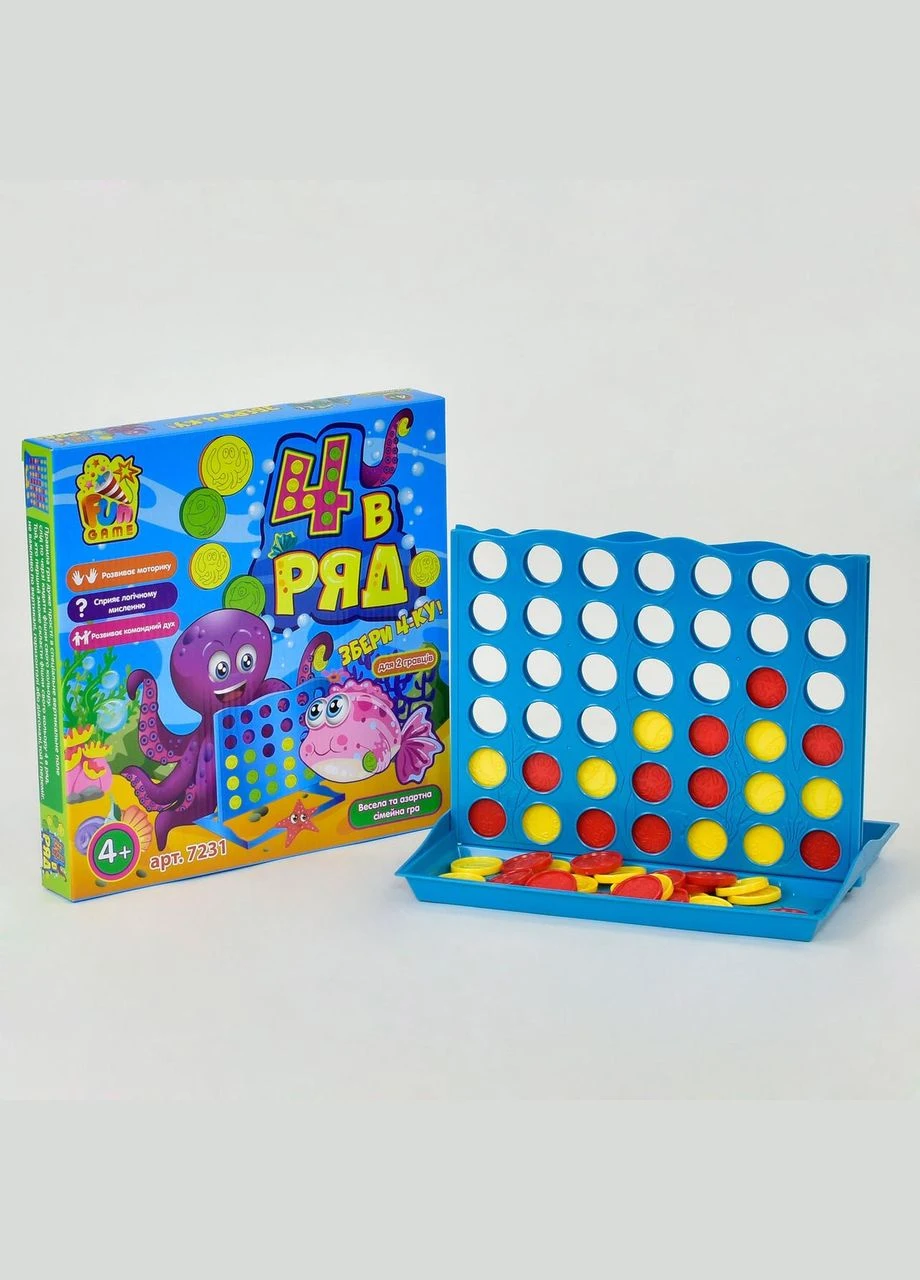 Гра 7231 "4 в ряд" у коробці "" Fun Game (307252989)