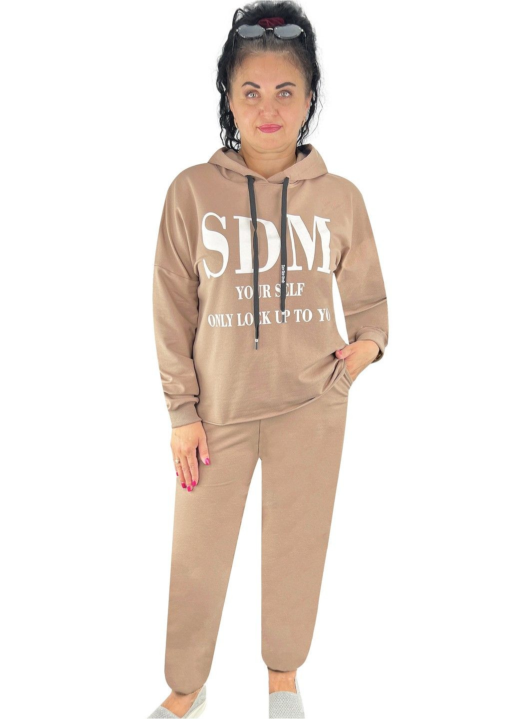 Костюм спортивный двунитка с накатом Жемчужина стилей 4729 (301132576)