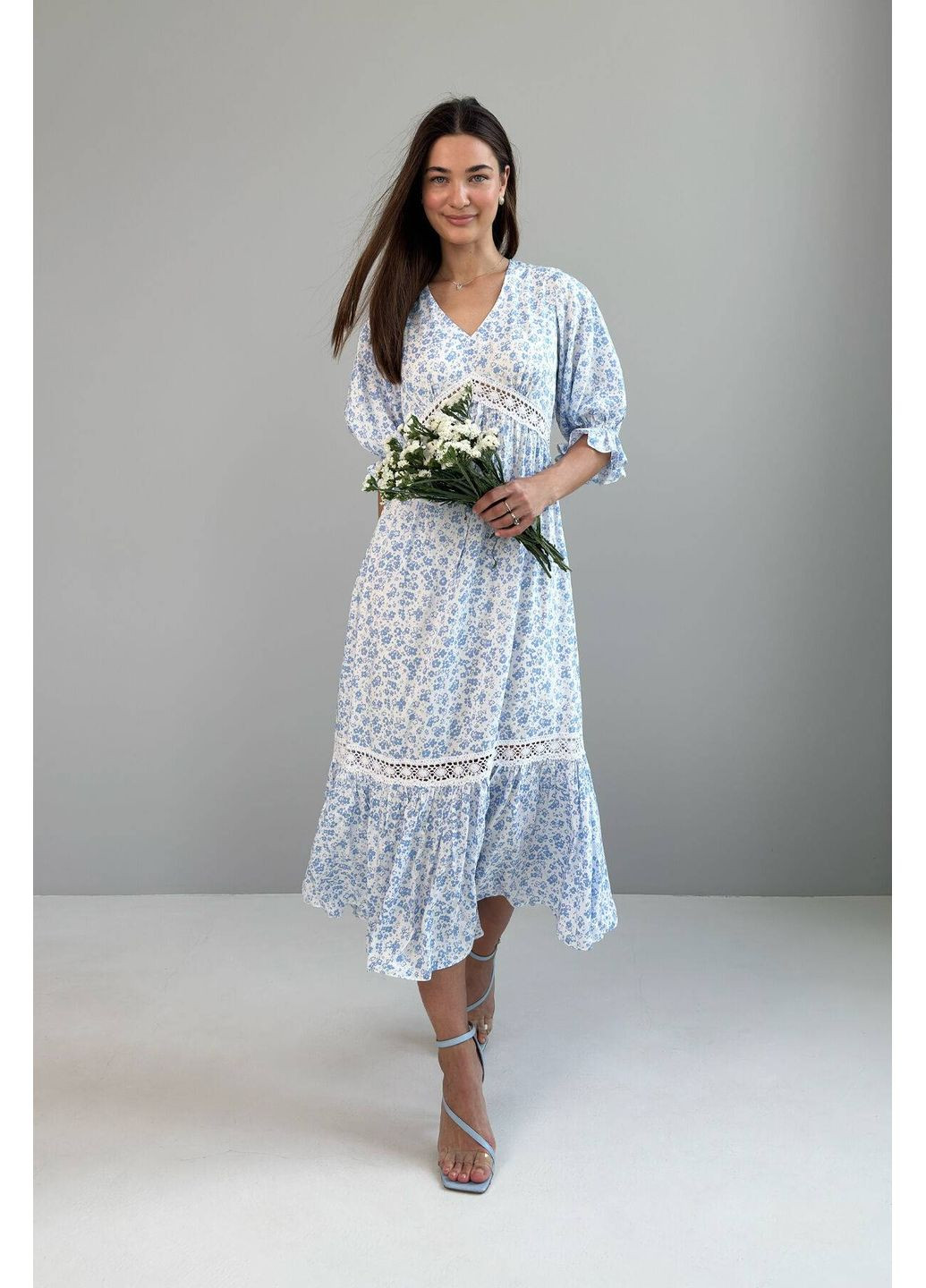 Молочна сукня Nenka з квітковим принтом