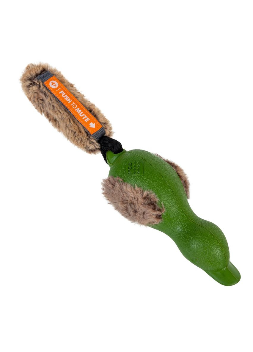 Іграшка для собак качка з вимикною пискавкою Push to mute 30 см (2331) GiGwi (279566492)