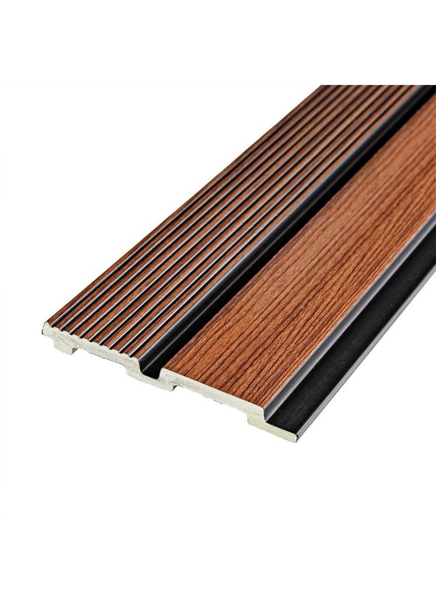 Рейка декоративная PS 2900х120х12мм Теплый каштан SW-00001753 Sticker Wall (315791086)