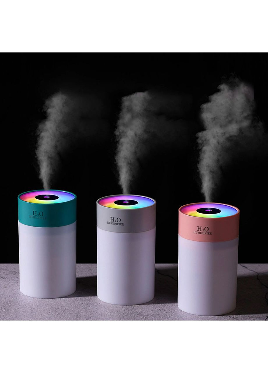 Увлажнитель воздуха портативный светодиодный Green No Brand (365720897)