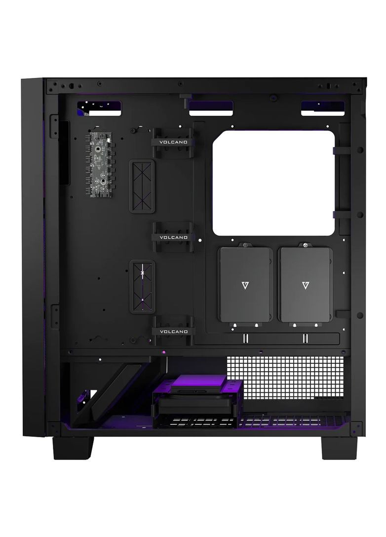 Корпус VOLCANO PERUN APEX ARGB MIDI BLACK 4x140mm fans USB 3.0x2+TYPE-C без БЖ ATX Modecom (314775179)