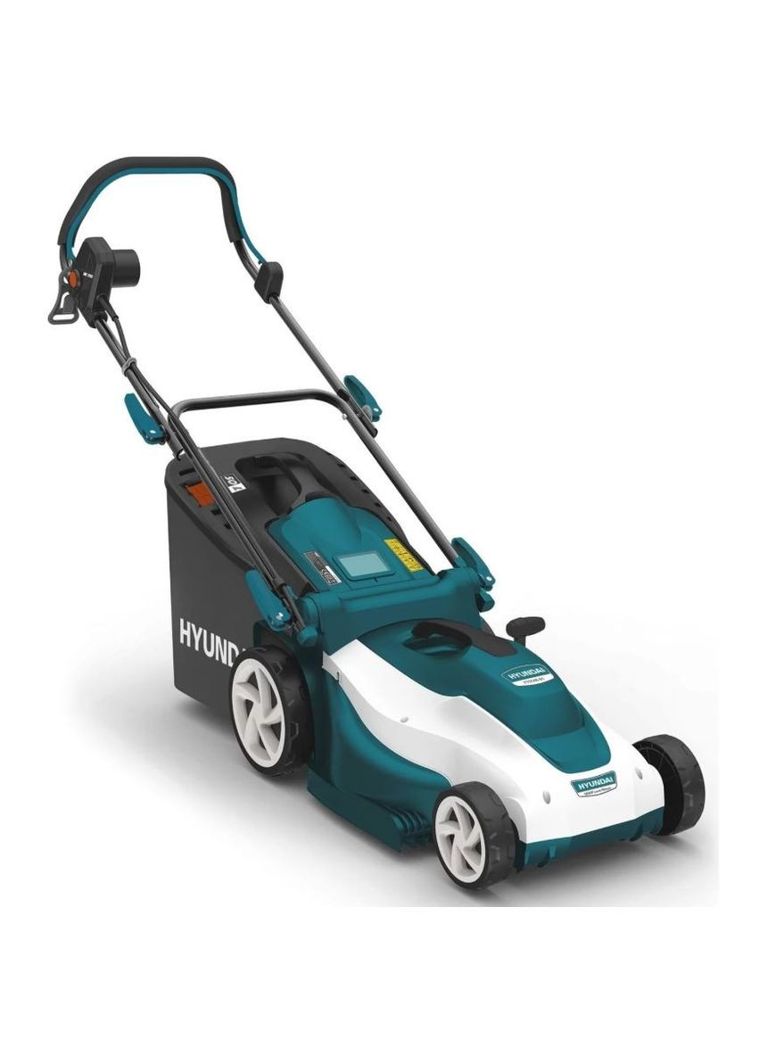 Электрическая газонокосилка LE 4210 (1.8 кВт, 420 мм) с травосборником несамоходная с электростартом (26111) Hyundai (336948274)