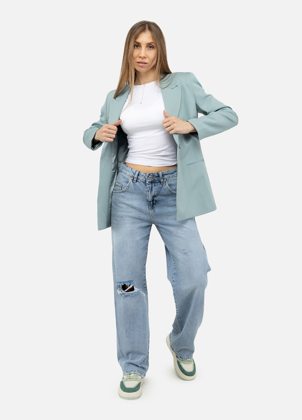 Жіноча футболка з коротким рукавом колір білий ЦБ-00250395 Busem - (295468640)