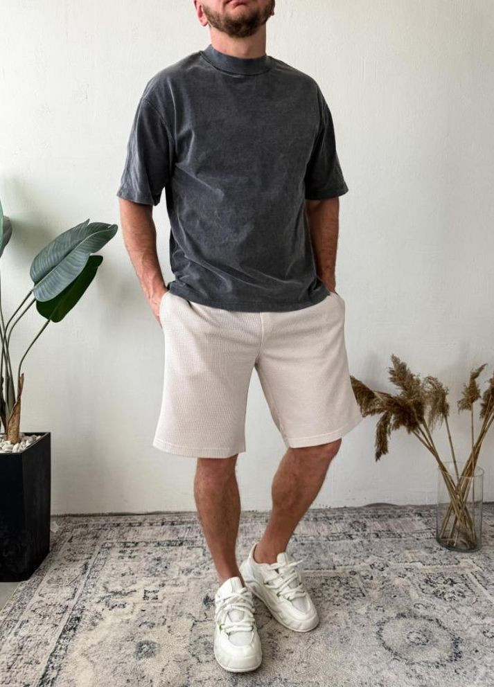 Шорти чоловічі стильні в клітинку літо осінь No Brand (332612682)