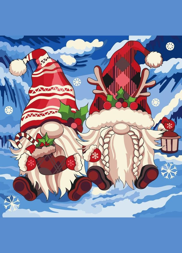 Картина за номерами "Різдвяні гноми" 12019-AC No Brand (330607264)
