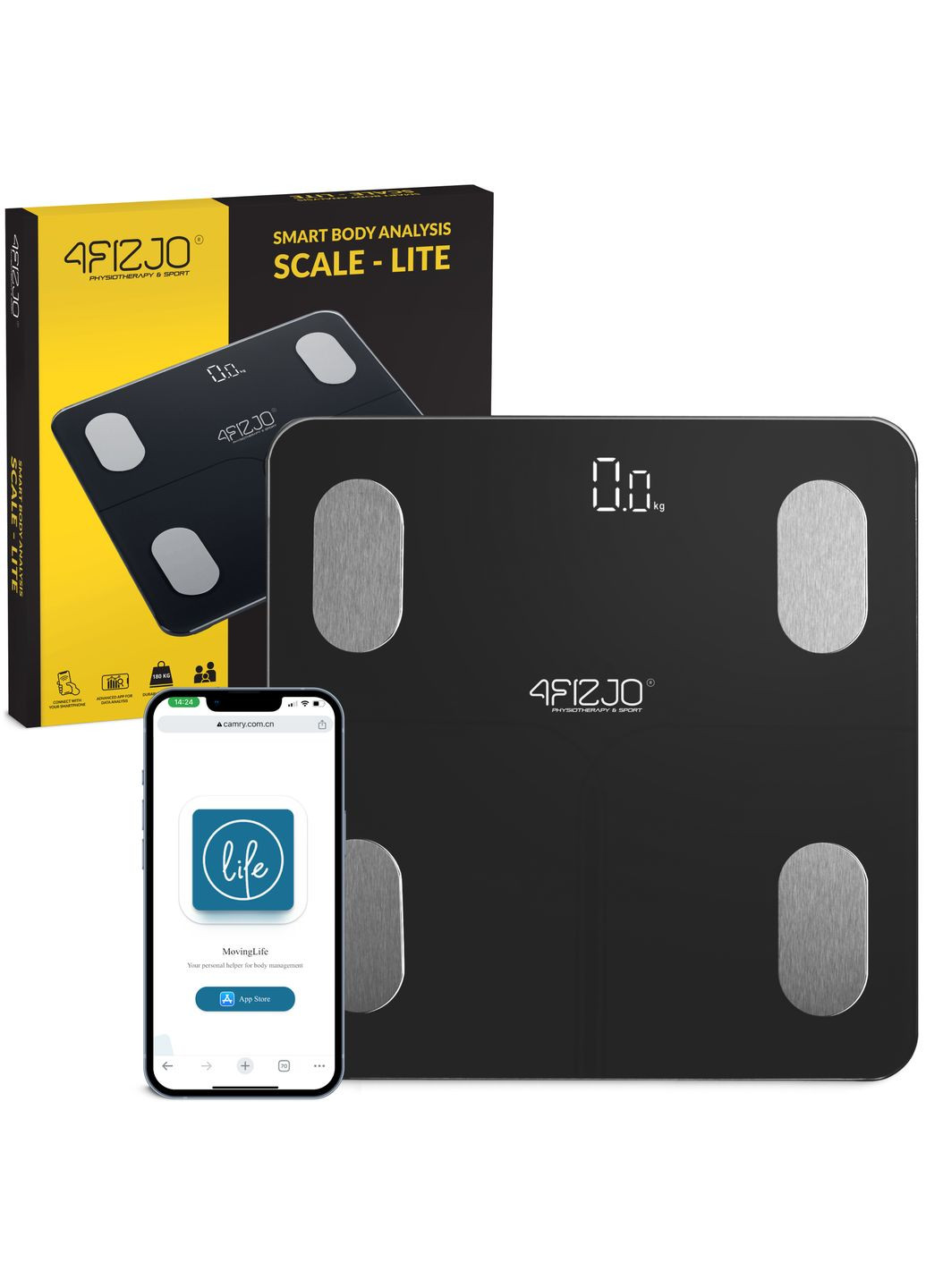 Ваги підлогові 4FIZJO P-5905973404044 (340459051)